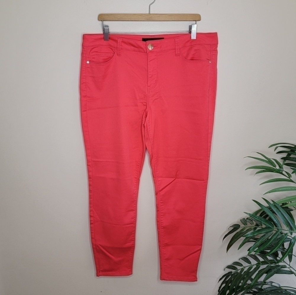 Tinsel Dark Coral Stretchy Skinny Jeans Size 32 Spring Summer Casual Vacation